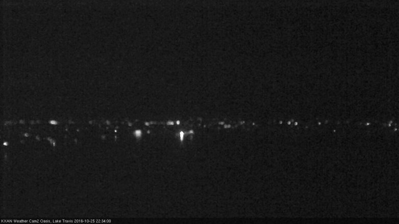 Lake Travis webcam, October 25, 2016 9:55 PM CT