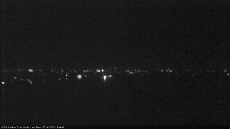 Lake Travis webcam, October 25, 2016 10:25 PM CT