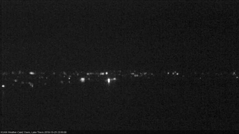 Lake Travis webcam, October 25, 2016 10:30 PM CT