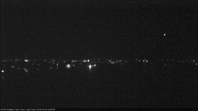 Lake Travis webcam, October 25, 2016 10:35 PM CT