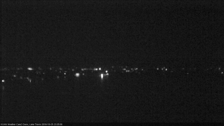 Lake Travis webcam, October 25, 2016 10:55 PM CT