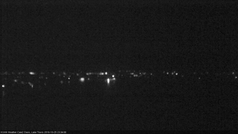 Lake Travis webcam, October 25, 2016 11:00 PM CT