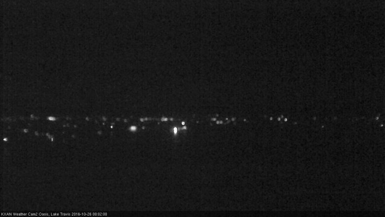 Lake Travis webcam, October 25, 2016 11:05 PM CT