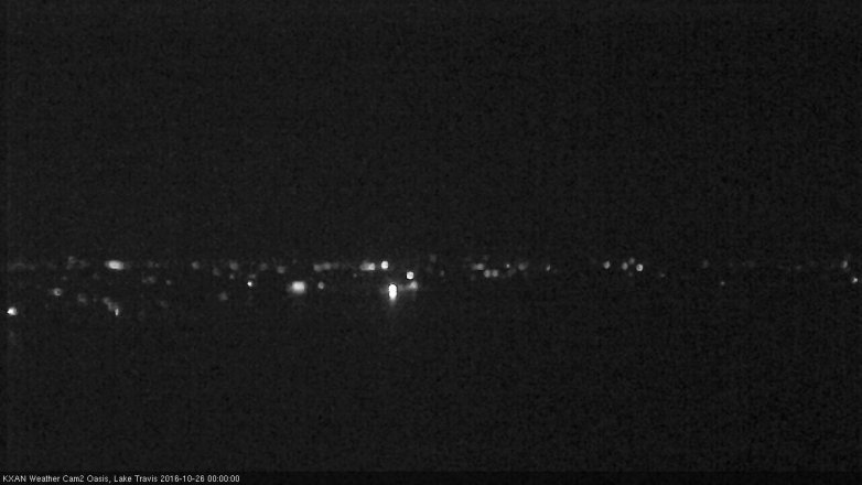 Lake Travis webcam, October 25, 2016 11:20 PM CT