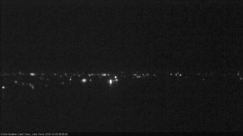 Lake Travis webcam, October 25, 2016 11:30 PM CT
