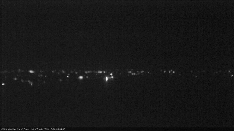 Lake Travis webcam, October 25, 2016 11:35 PM CT