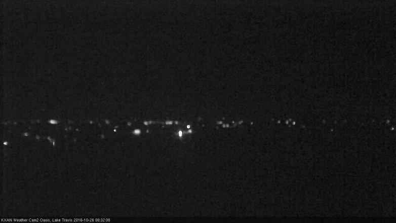 Lake Travis webcam, October 25, 2016 11:40 PM CT