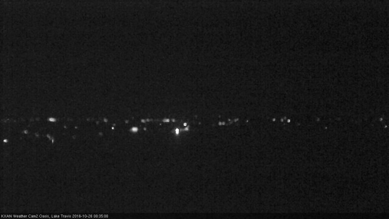 Lake Travis webcam, October 25, 2016 11:50 PM CT
