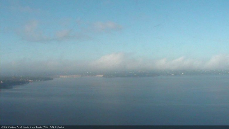 Lake Travis webcam, October 26, 2016 9:00 AM CT