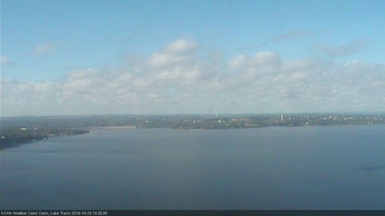 Lake Travis webcam, October 26, 2016 9:50 AM CT