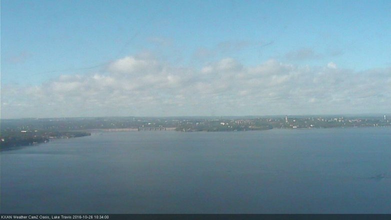 Lake Travis webcam, October 26, 2016 10:05 AM CT