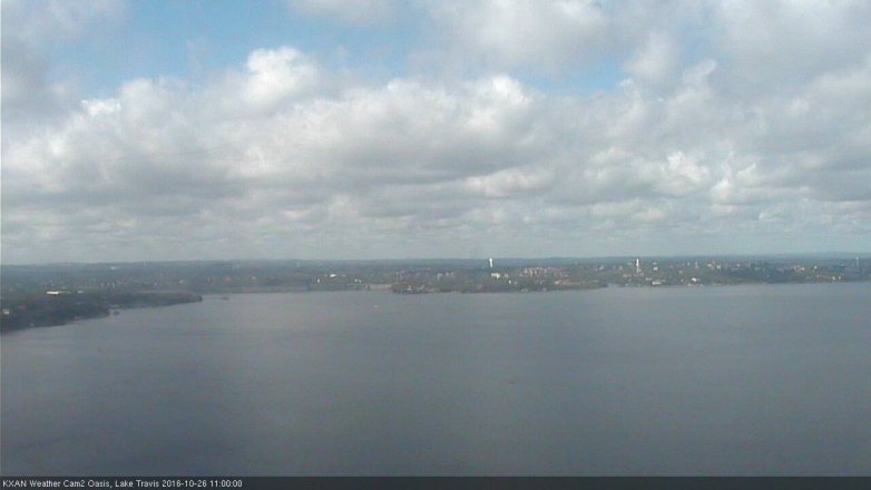 Lake Travis webcam, October 26, 2016 10:20 AM CT