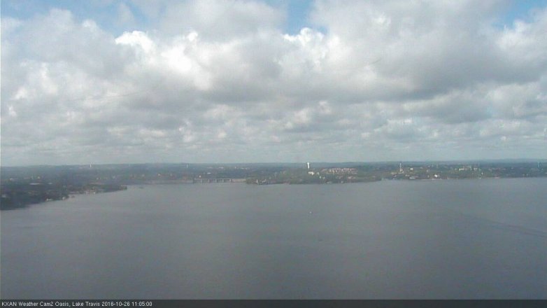 Lake Travis webcam, October 26, 2016 10:25 AM CT