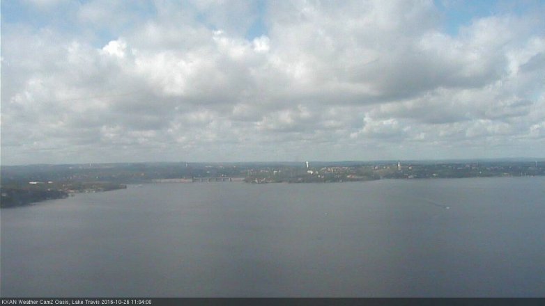 Lake Travis webcam, October 26, 2016 10:30 AM CT