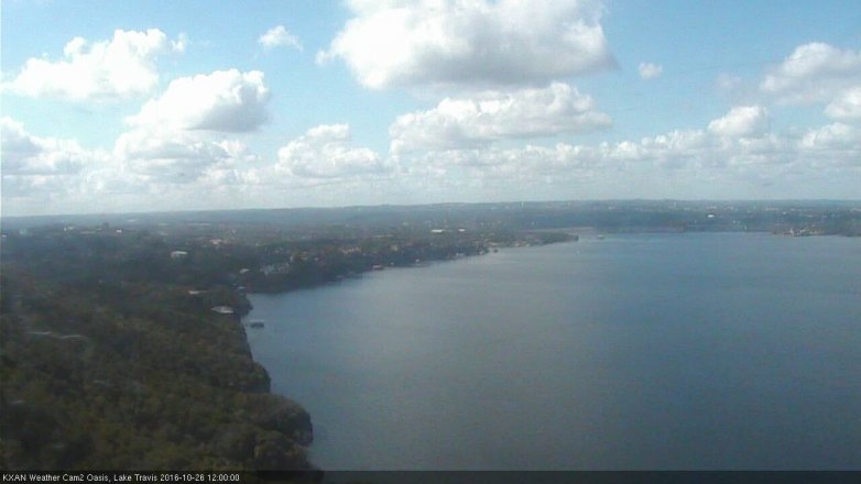 Lake Travis webcam, October 26, 2016 11:15 AM CT