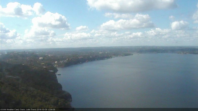 Lake Travis webcam, October 26, 2016 11:20 AM CT