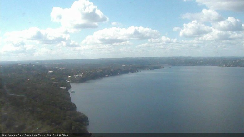 Lake Travis webcam, October 26, 2016 11:50 AM CT