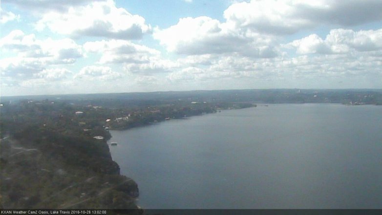 Lake Travis webcam, October 26, 2016 12:20 PM CT