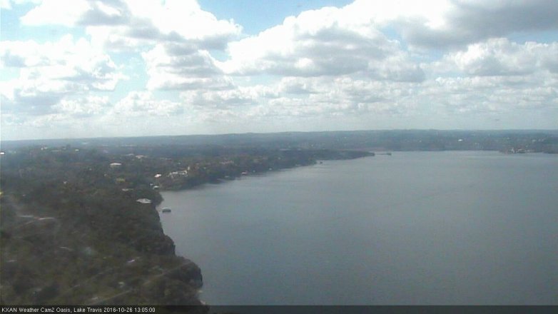 Lake Travis webcam, October 26, 2016 12:25 PM CT
