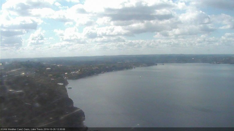 Lake Travis webcam, October 26, 2016 12:35 PM CT