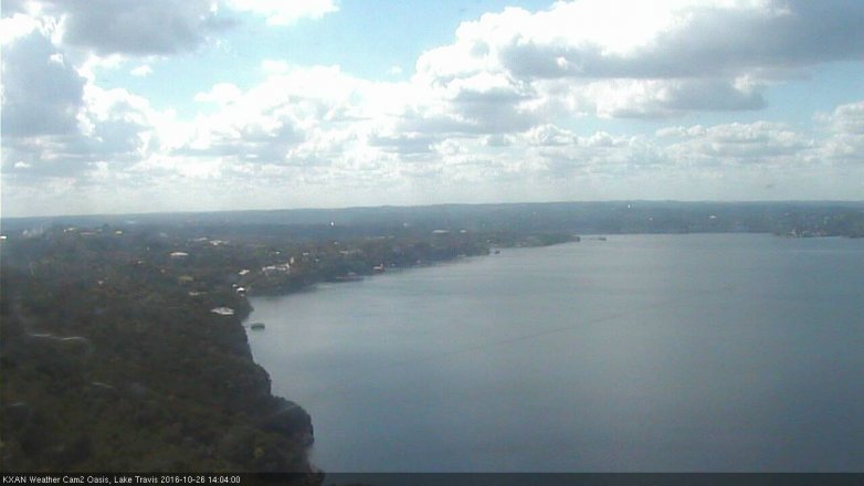 Lake Travis webcam, October 26, 2016 1:10 PM CT