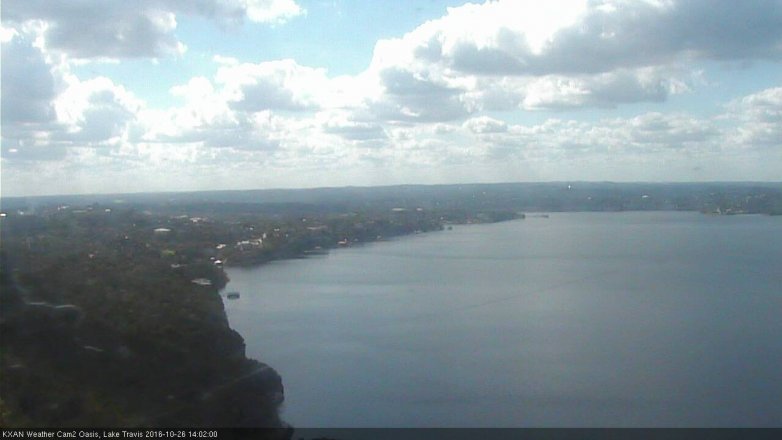 Lake Travis webcam, October 26, 2016 1:30 PM CT