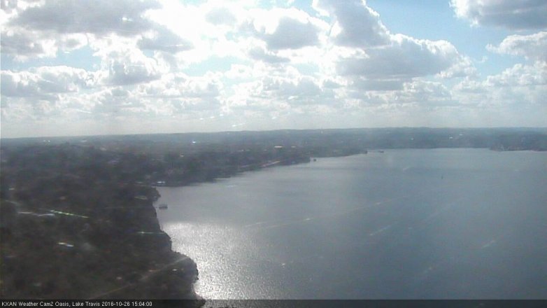 Lake Travis webcam, October 26, 2016 2:10 PM CT