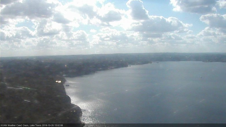 Lake Travis webcam, October 26, 2016 2:15 PM CT
