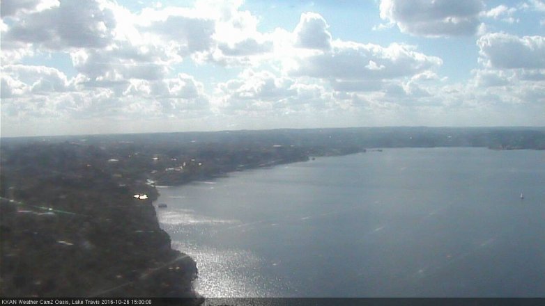 Lake Travis webcam, October 26, 2016 2:30 PM CT