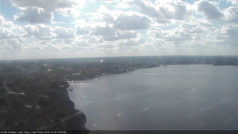 Lake Travis webcam, October 26, 2016 2:45 PM CT