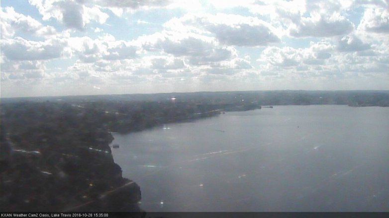 Lake Travis webcam, October 26, 2016 2:55 PM CT