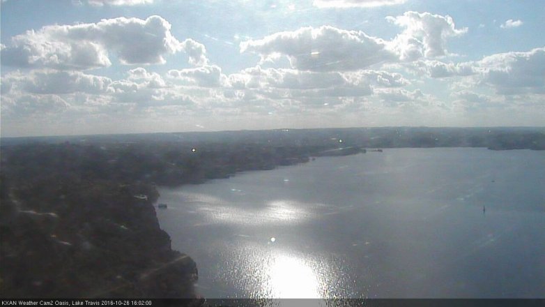 Lake Travis webcam, October 26, 2016 3:15 PM CT