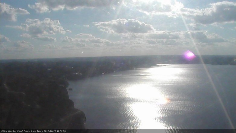 Lake Travis webcam, October 26, 2016 3:35 PM CT