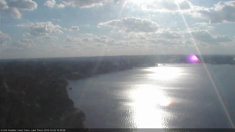 Lake Travis webcam, October 26, 2016 3:45 PM CT