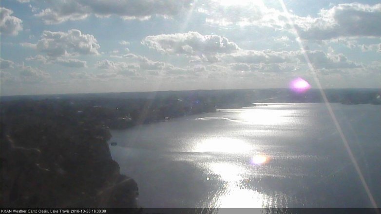 Lake Travis webcam, October 26, 2016 3:50 PM CT