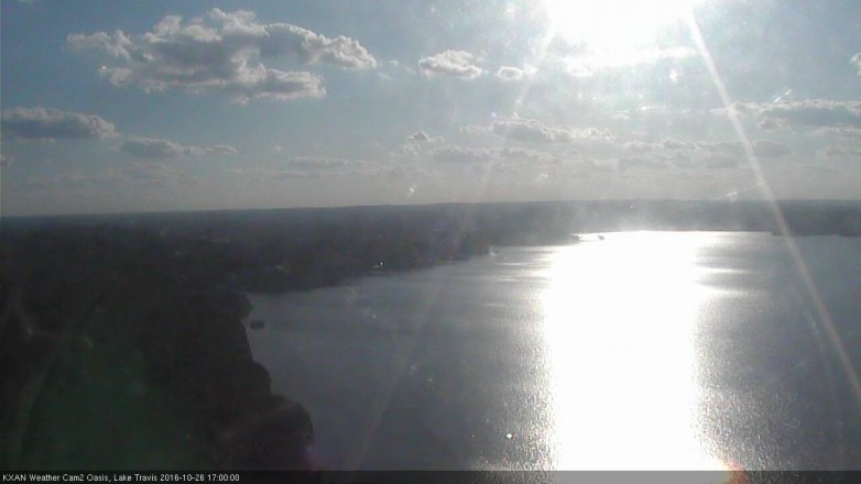 Lake Travis webcam, October 26, 2016 4:05 PM CT