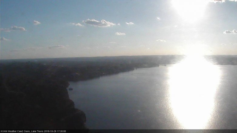 Lake Travis webcam, October 26, 2016 4:45 PM CT