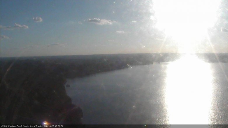 Lake Travis webcam, October 26, 2016 4:55 PM CT