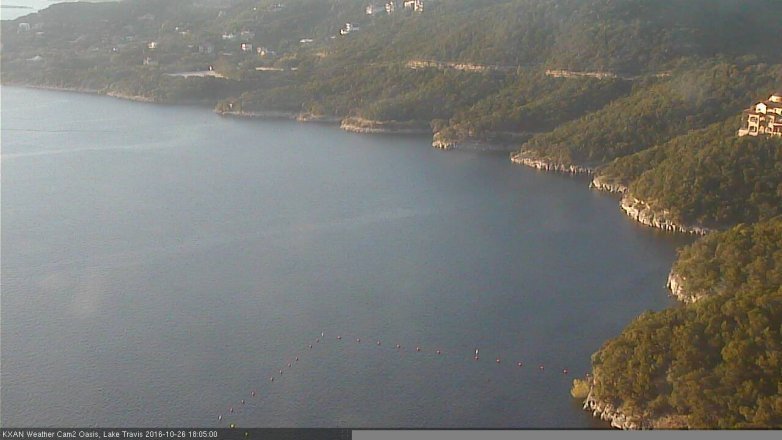 Lake Travis webcam, October 26, 2016 5:10 PM CT
