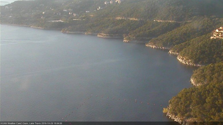 Lake Travis webcam, October 26, 2016 5:35 PM CT