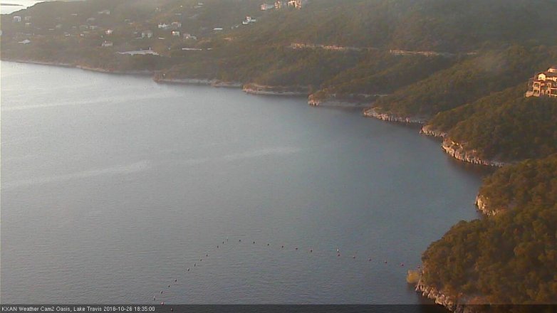 Lake Travis webcam, October 26, 2016 6:00 PM CT