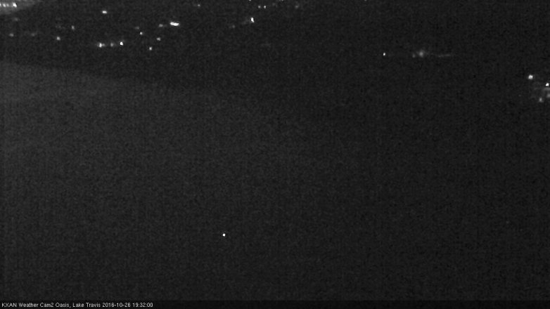 Lake Travis webcam, October 26, 2016 7:00 PM CT