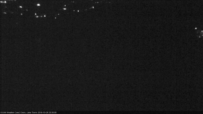 Lake Travis webcam, October 26, 2016 7:50 PM CT