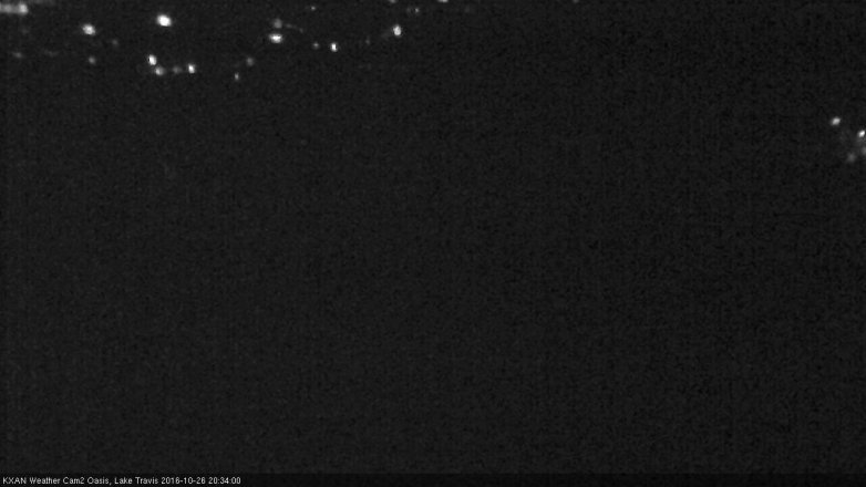 Lake Travis webcam, October 26, 2016 8:05 PM CT