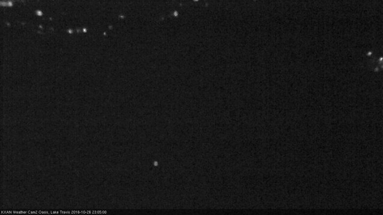 Lake Travis webcam, October 26, 2016 10:20 PM CT