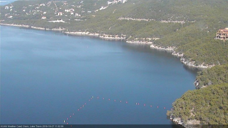 Lake Travis webcam, October 27, 2016 10:05 AM CT