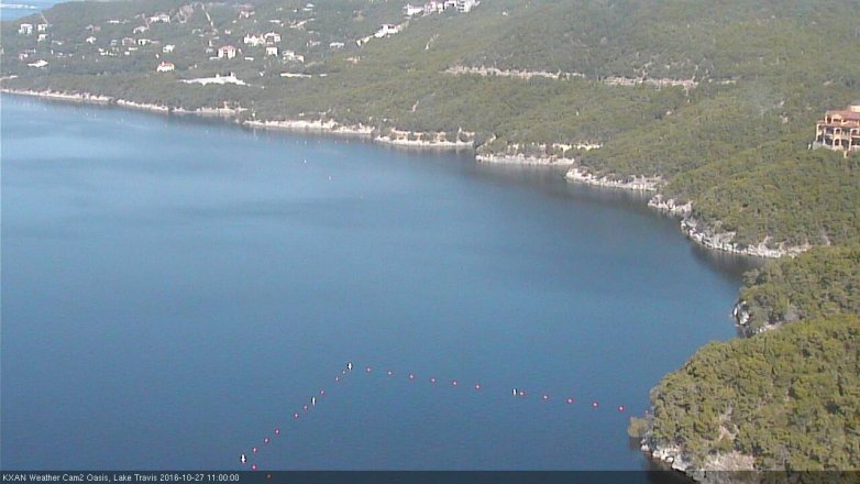 Lake Travis webcam, October 27, 2016 10:10 AM CT
