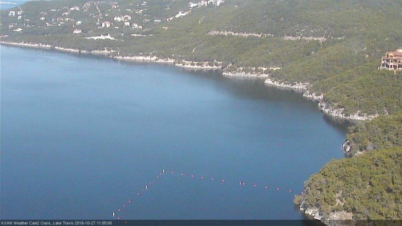 Lake Travis webcam, October 27, 2016 10:35 AM CT