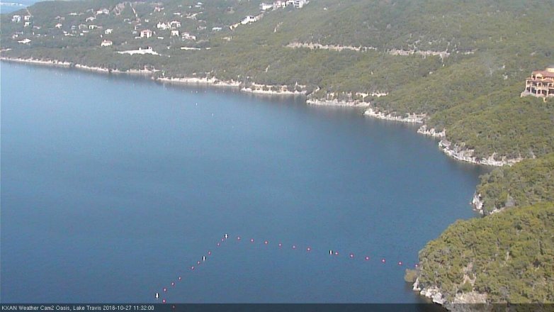 Lake Travis webcam, October 27, 2016 10:40 AM CT