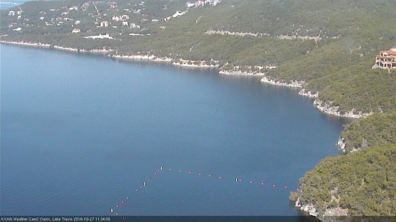 Lake Travis webcam, October 27, 2016 11:00 AM CT